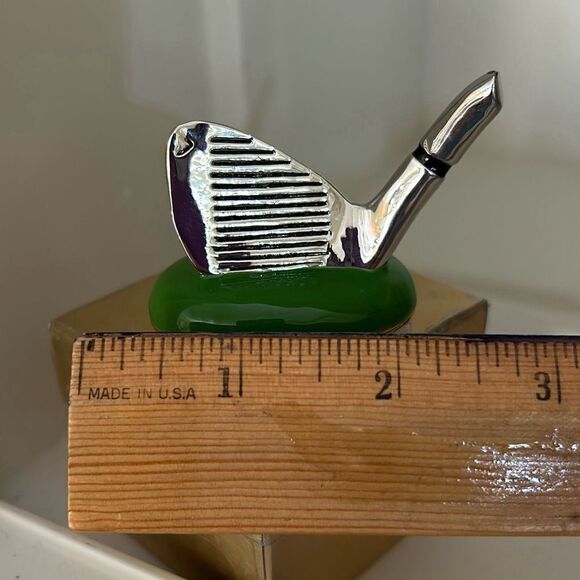 Golf Club Lidded Enameled Box - Picture 4 of 5